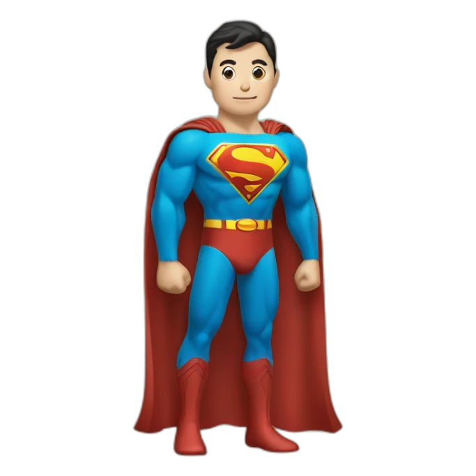 Superman with Emblem ornament of Kazakhstan sticker