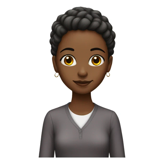 African American girl tall skinny sticker