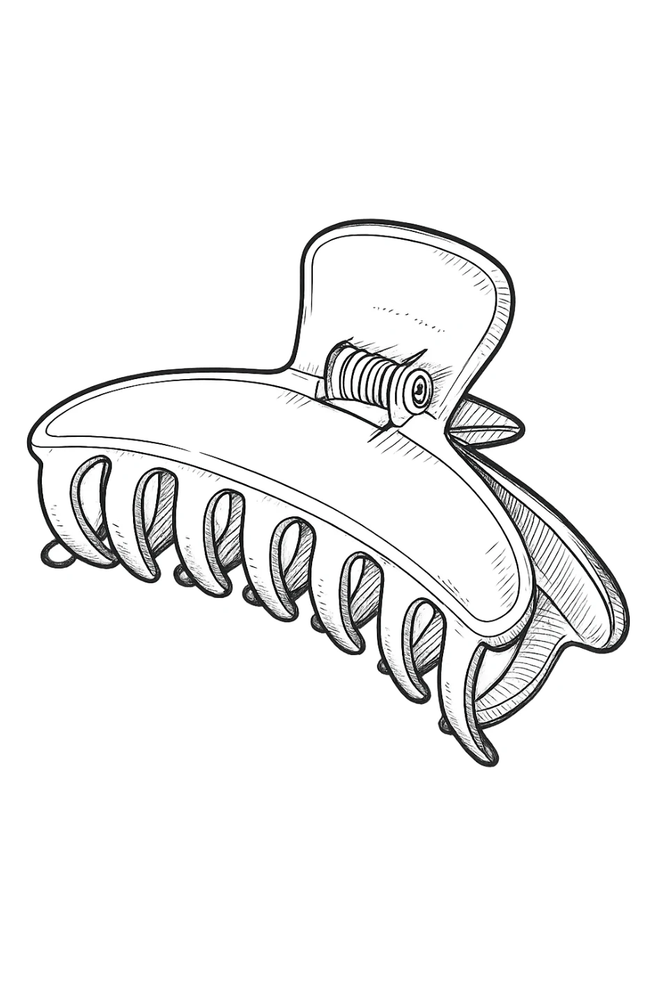 molletta per capelli sticker