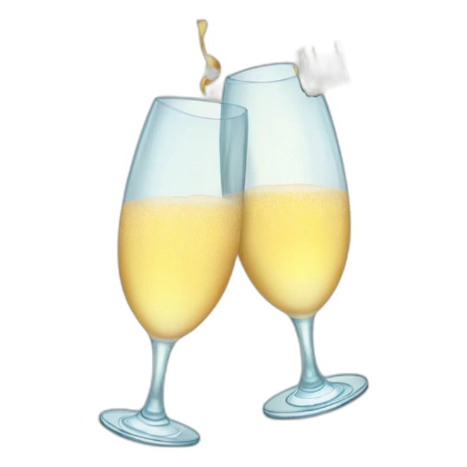 Champagne Glasses Cheers christmas sticker