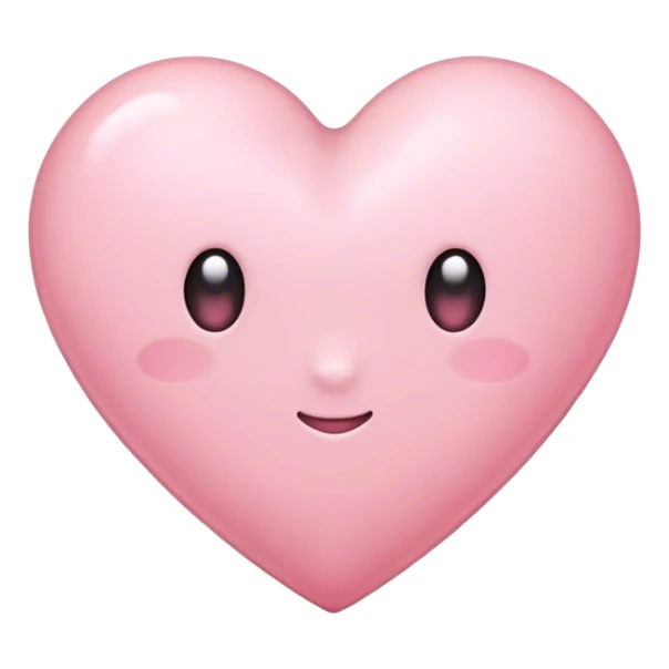 Light pink heart sticker