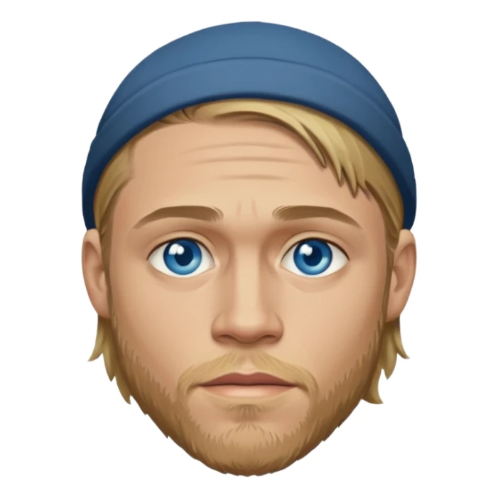 Charlie Hunnam with blue eyes sticker