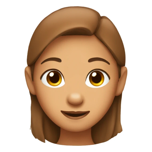 Create emoji a girl with capibara face with happy eyes  sticker