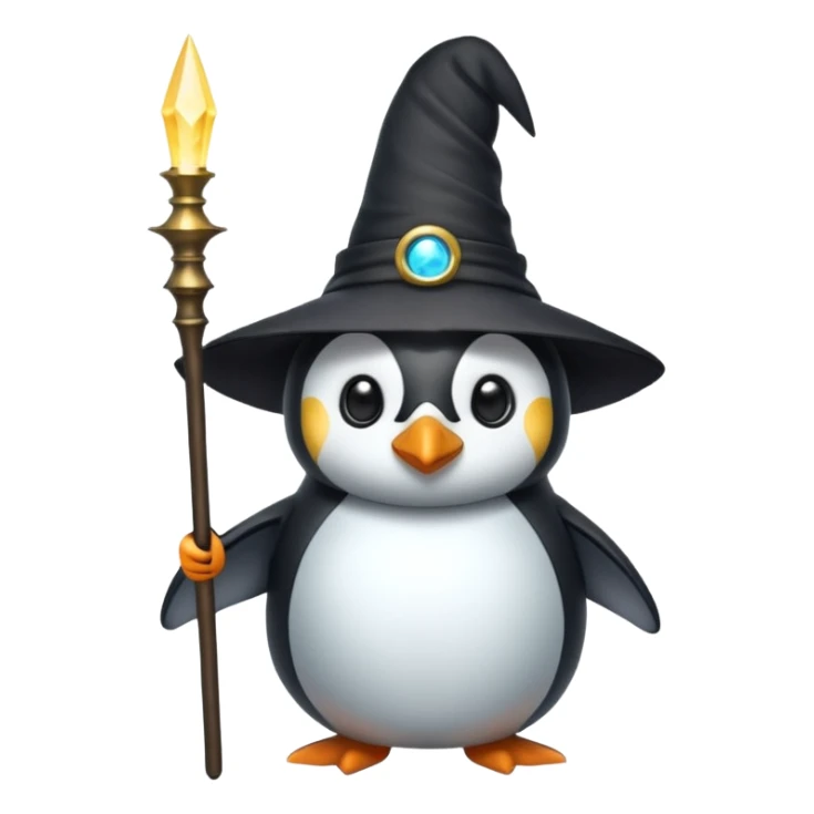 Penguin Wizard sticker