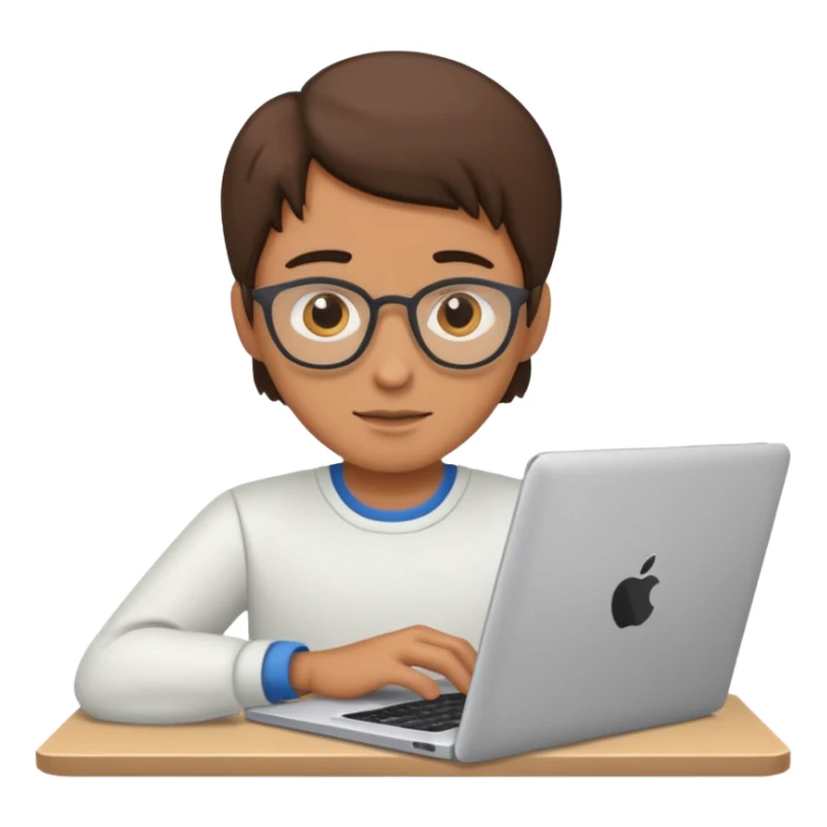 Research paper being typed on a laptop   sticker