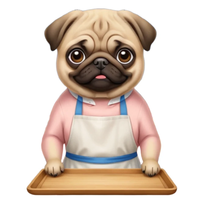 -night-market-vendor-pug dog sticker
