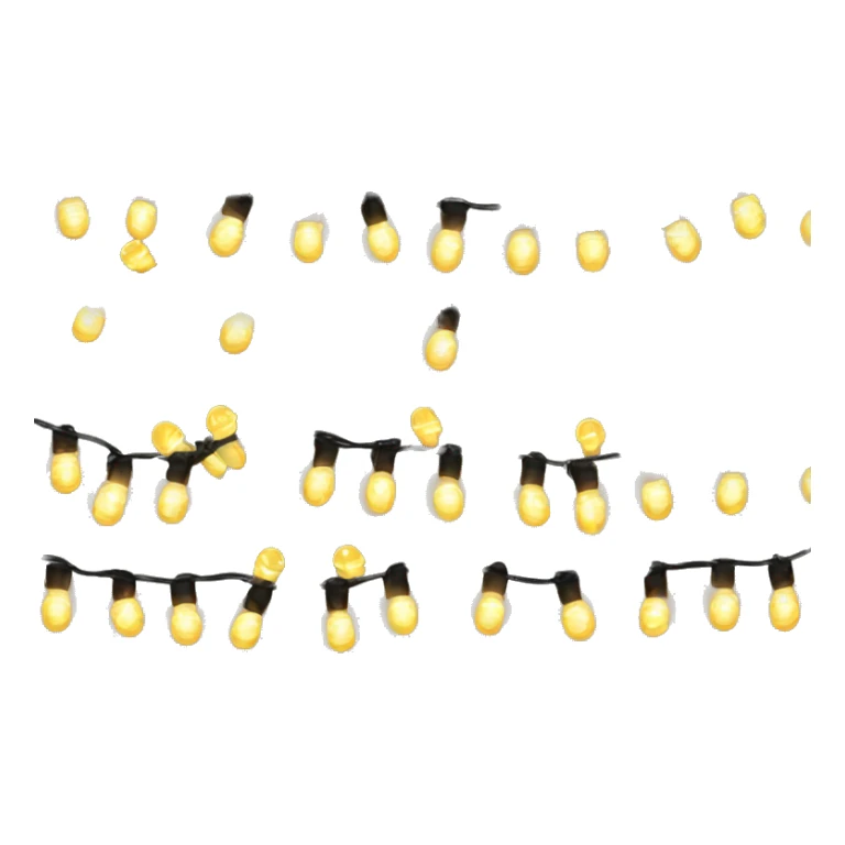 A strand of Christmas lights  sticker