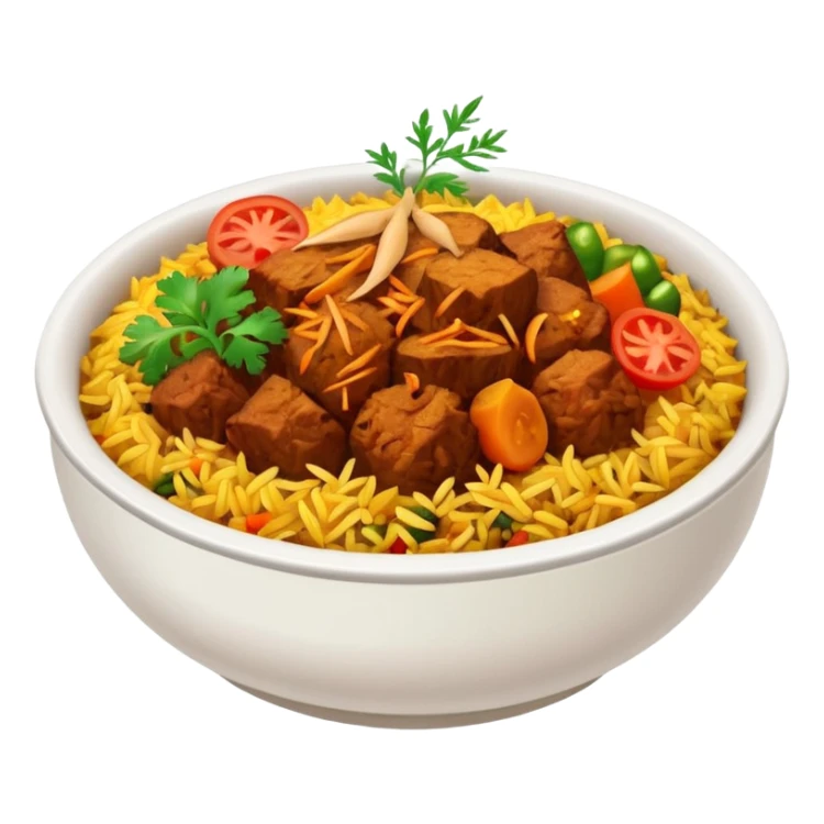 A bowl of biryani sticker