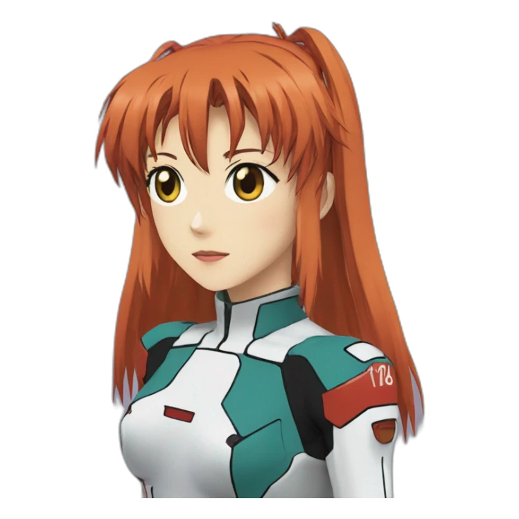 asuka from neon genesis evangelion sticker