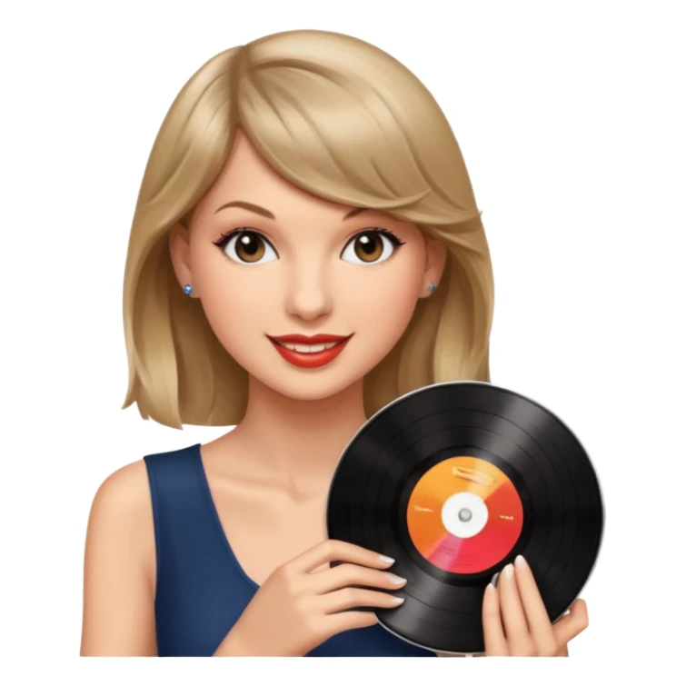 Taylor swift record sticker