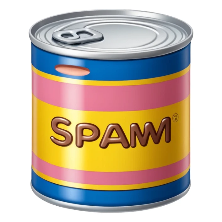 Jeff Koons style spam can shoe sculpture  sticker