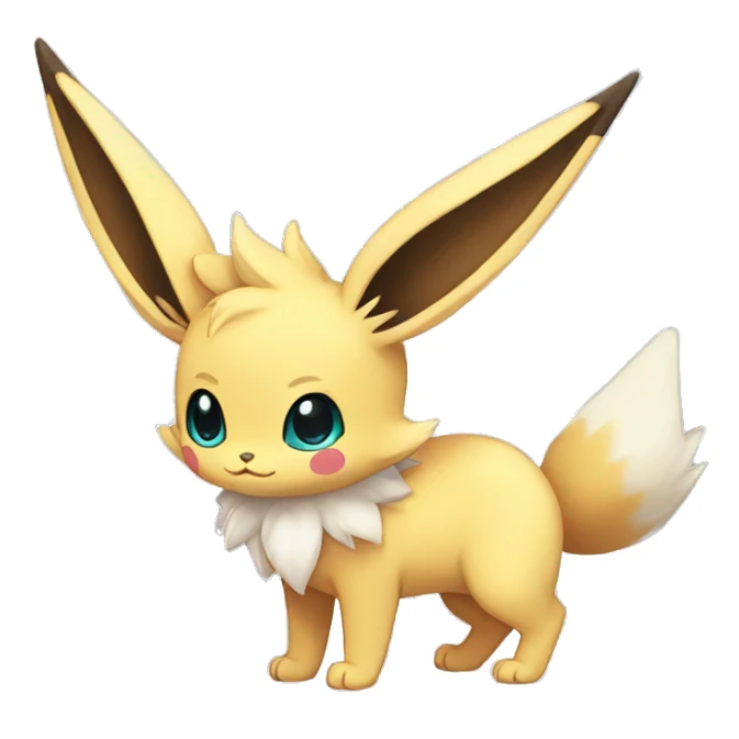 Kawaii Eeveelution-Cute-Pokémon-fusion full body sticker