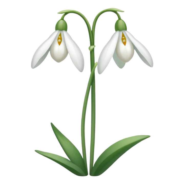 snowdrop emoji sticker