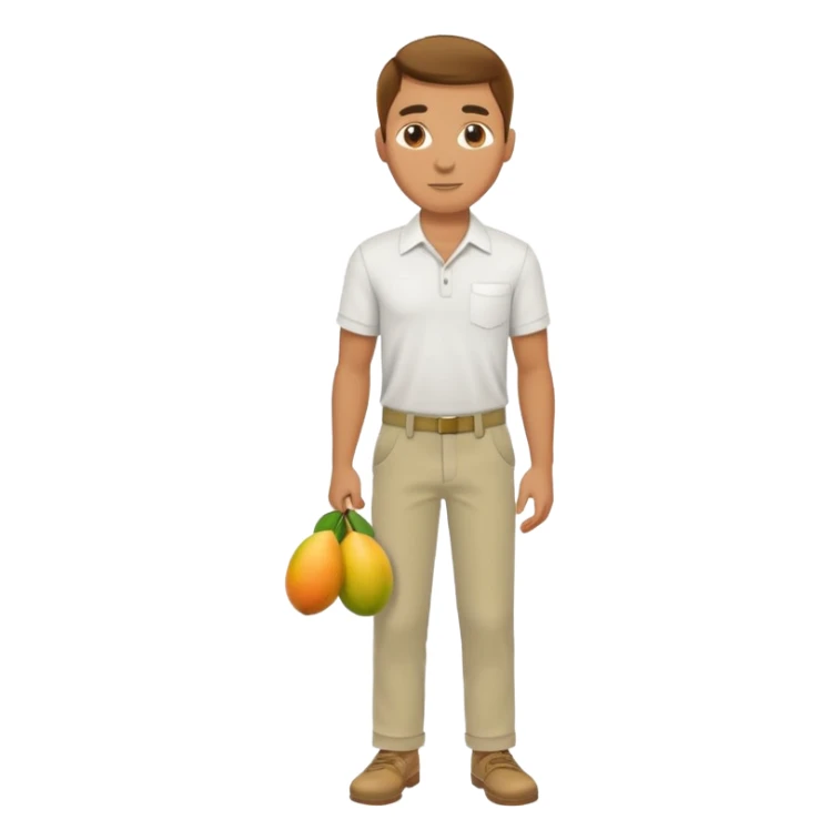 HOMBRE VENDEDOR DE MANGOS CUERPO COMPLETO sticker