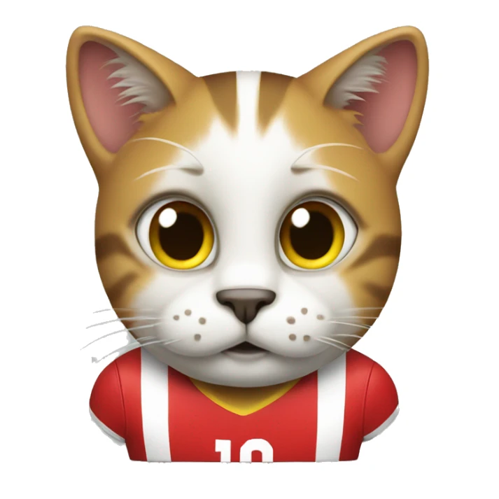 Cat football Belgium sticker