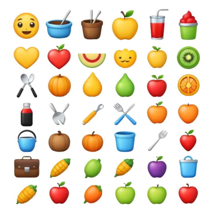 ikona dla przemiotów róznego rodzaju sticker