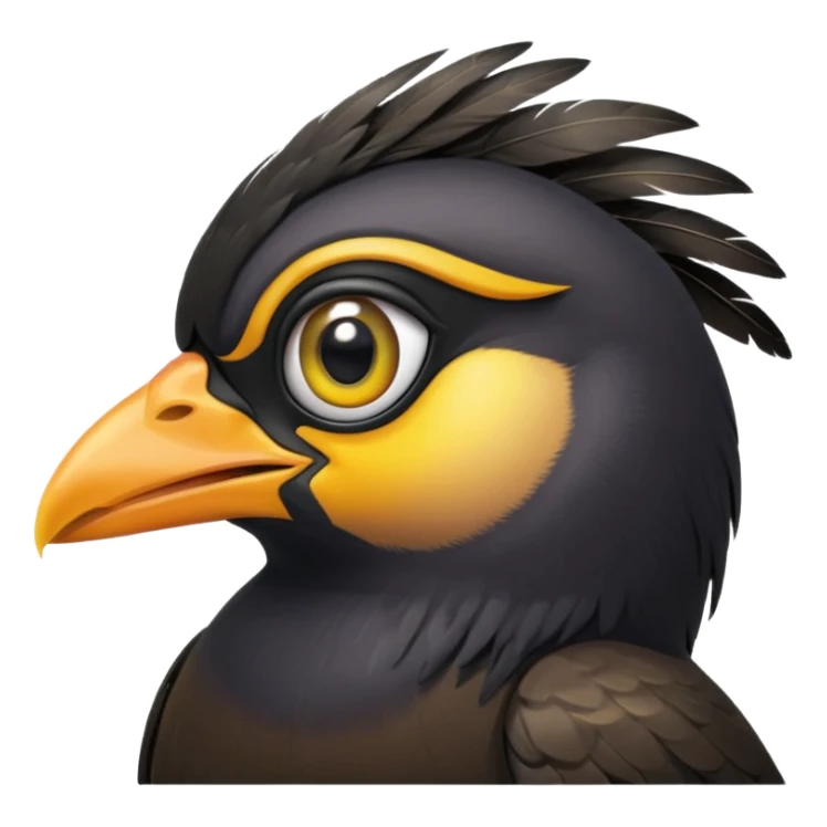 A love eye common myna bird emoji sticker