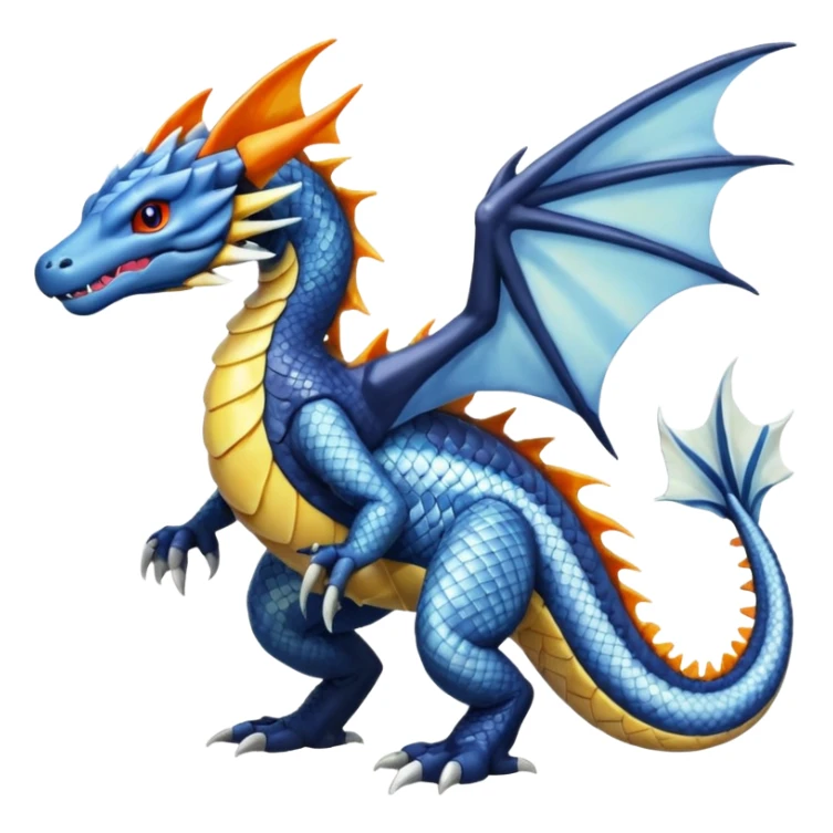 Koi-Salandit-Dialga-Dragon, full body sticker