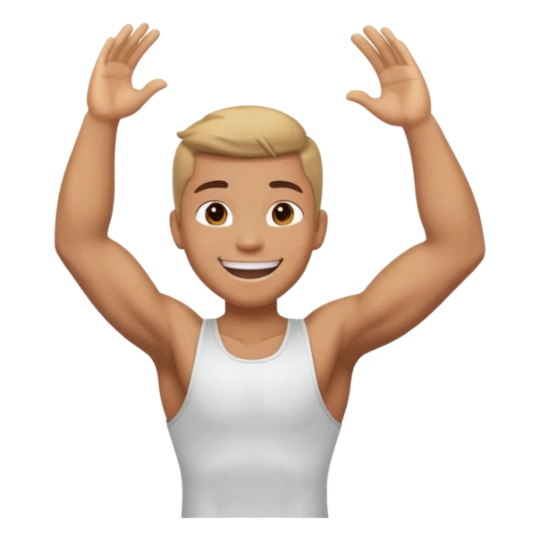 motivated person with arms raised in triumph sticker