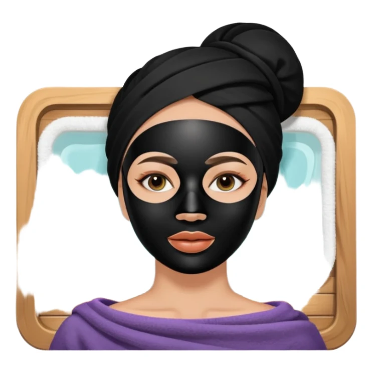 Lady  black face mask spa beauty full face relaxing sticker