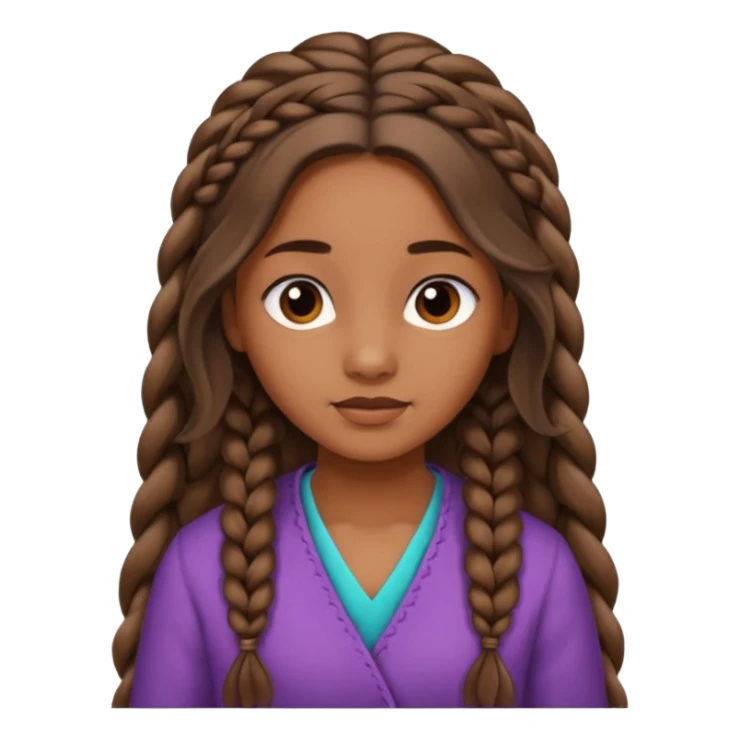 a secluded hair braid sticker