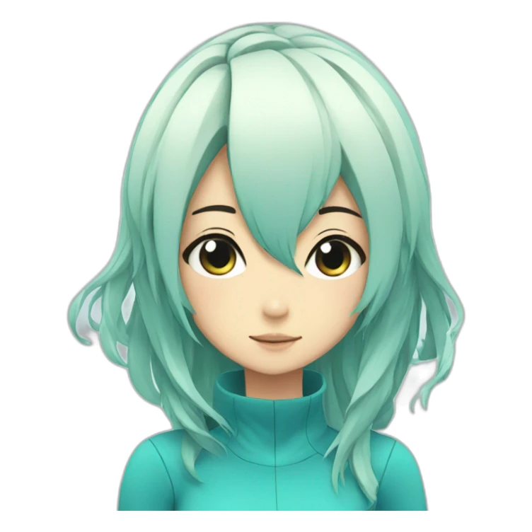 Aqua anime girl sticker