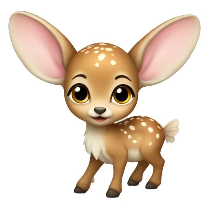 Fairy baby fawn sticker