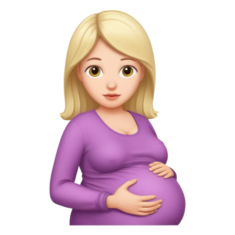 heavily pregnant woman sticker