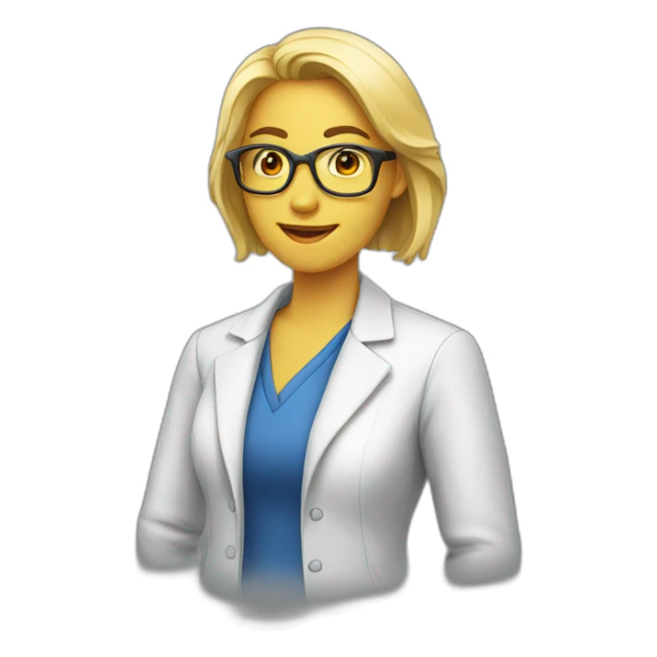 chemistry teacher women sticker