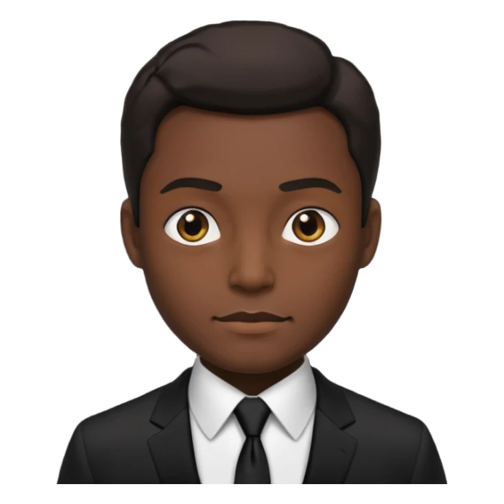 Style man in black suit sticker