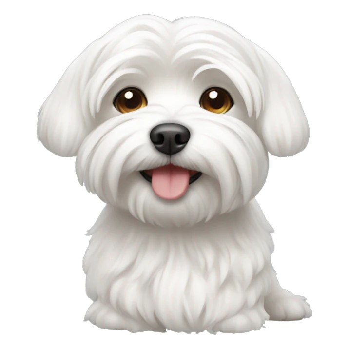 maltese dog sticker