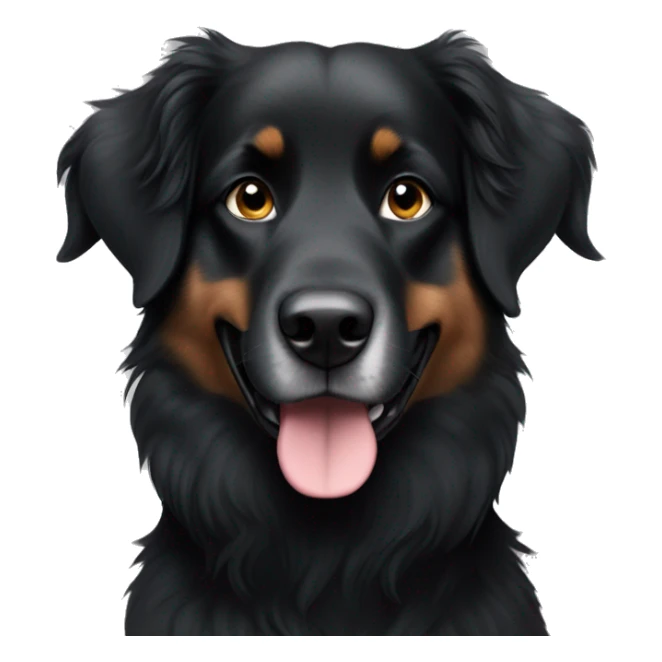 All black Australian Shepard, no white markings anywhere  sticker