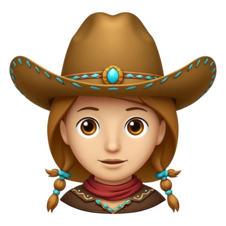 Sombrero vaquero pero sin cara sticker