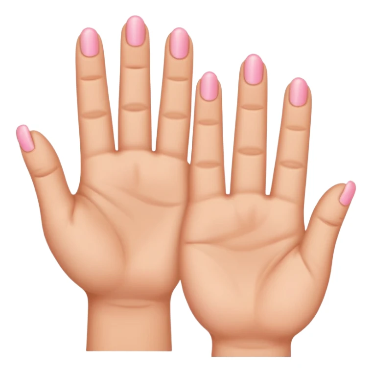 Pinky finger and ring finger down the other fingers up sticker