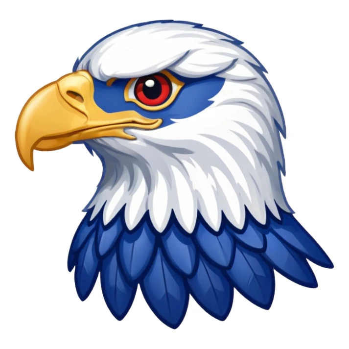 Eagle made of the American flag sticker