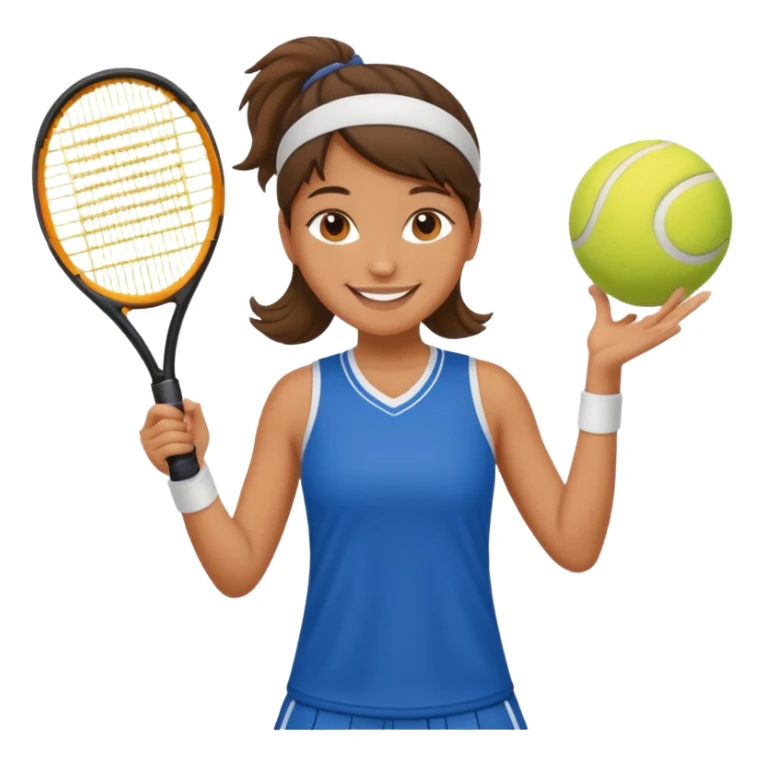 tennis girl jersey sticker