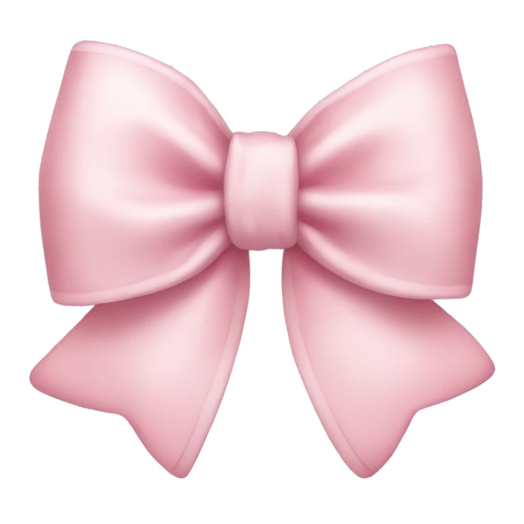 light pink bow sticker