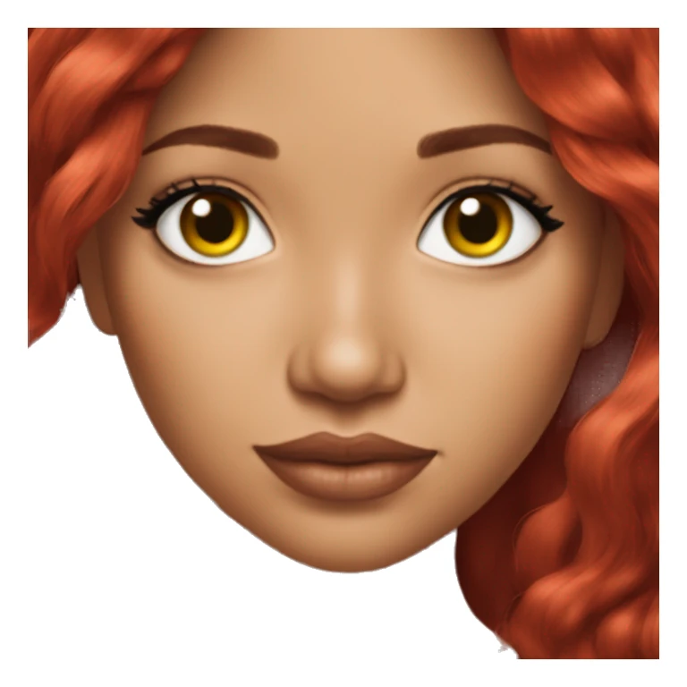Beautiful girl valley girl red hair sticker