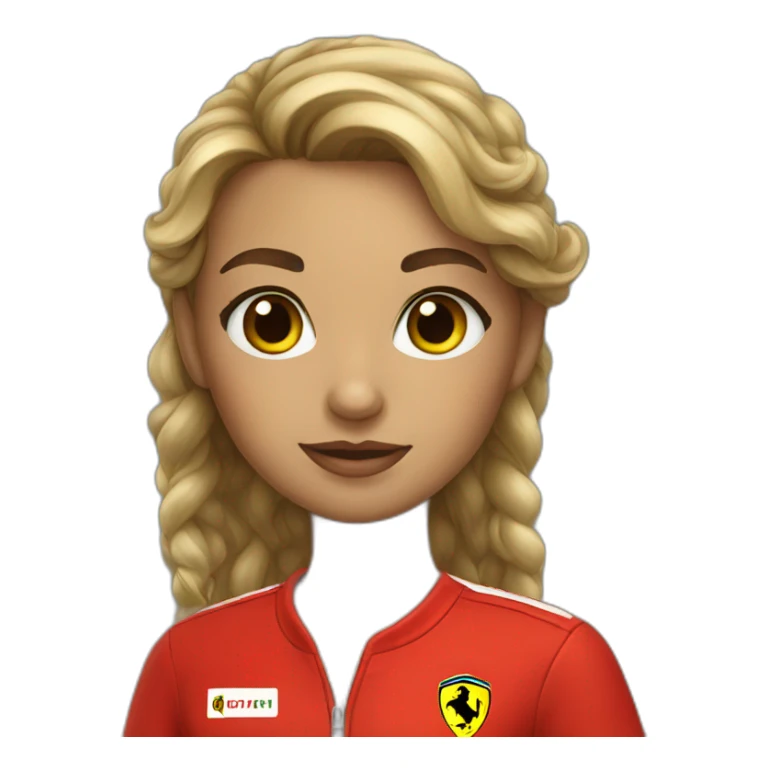 Ferrari girl sticker