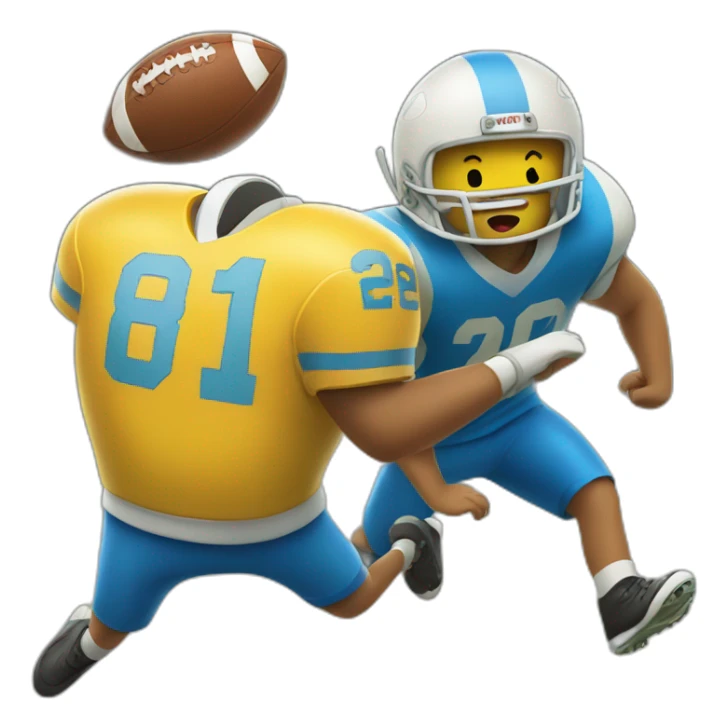 Jake and finn from adventure time playing football sticker