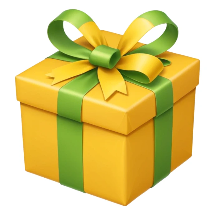 Apple-style emoji, minimal shading, simple gradients.
Keep the original emoji style and shape exactly the same.
Change the ribbon color to a vivid yellow.
Flat emoji style, clean vector look, no extra elements, no text, transparent background. sticker