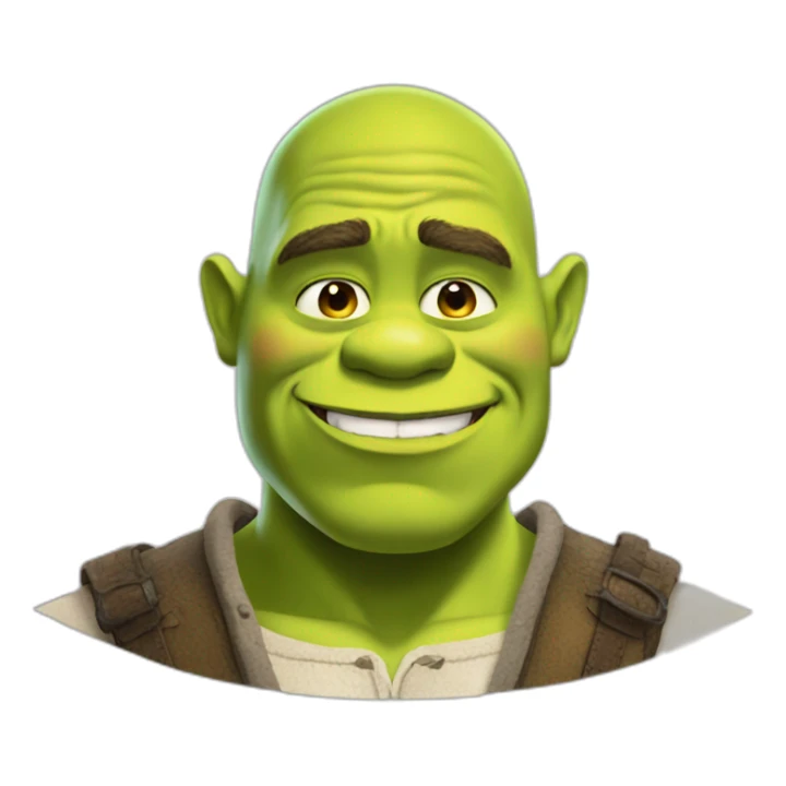 Shrek if he was in an Anime sticker