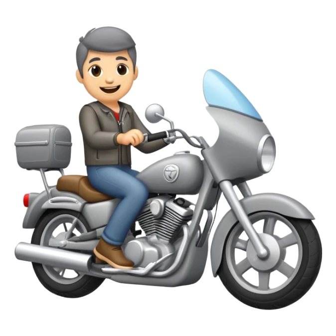 Hipopótamo en una moto  sticker