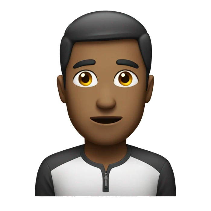 Person who makes a side eye sticker