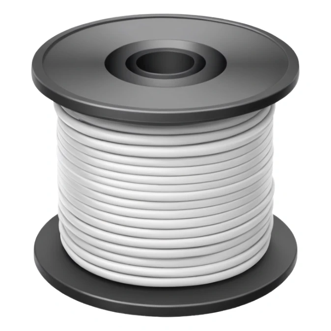 spool of white filament sticker