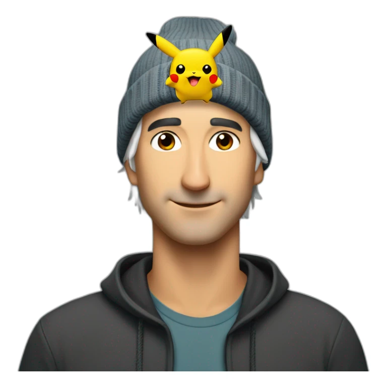 Craig Federighi with pikachu beanie sticker