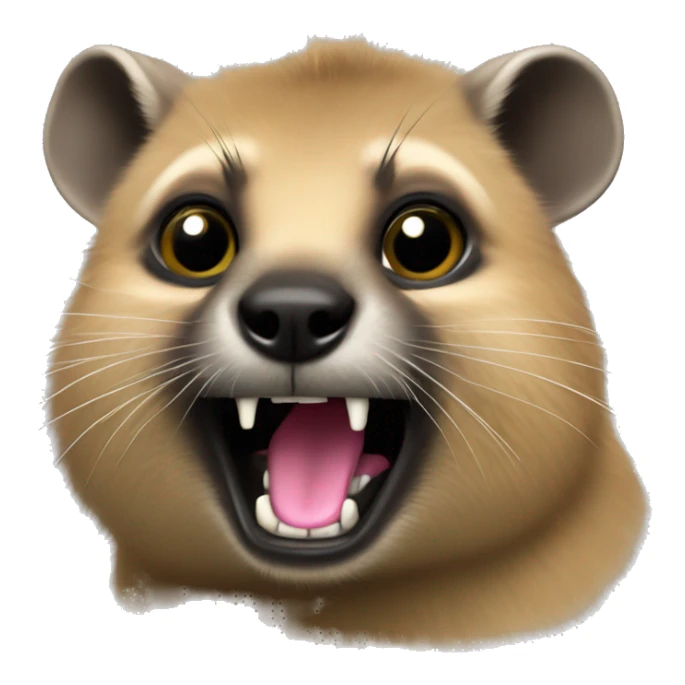 A hyrax that loves a good techno rave  sticker