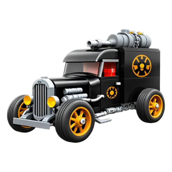 Darth Vader’s Lego rat rod Very large rat infested 1936 mover’s moving truck sticker