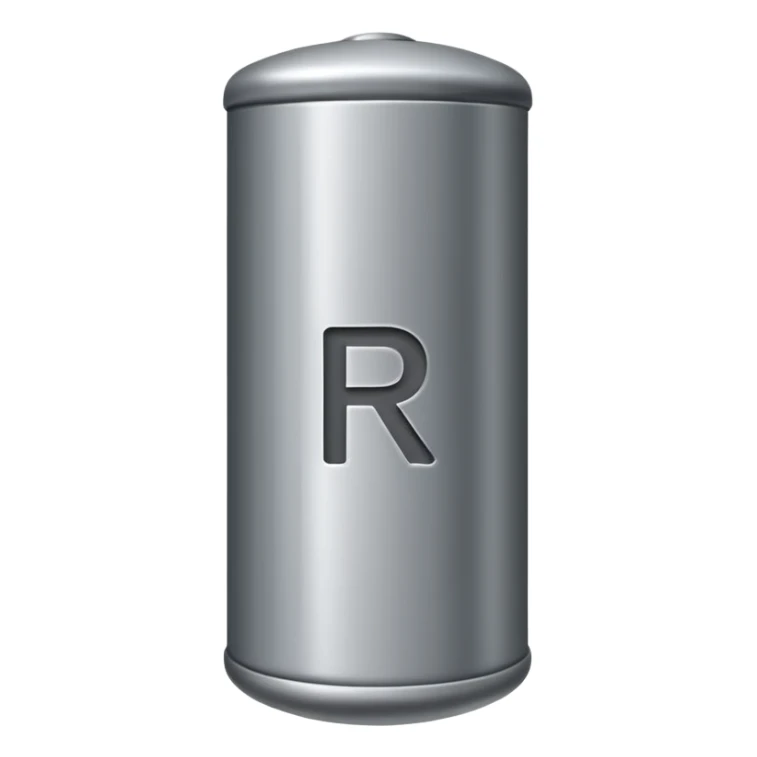 grey cyllinder with the word 'rhode' across the side sticker