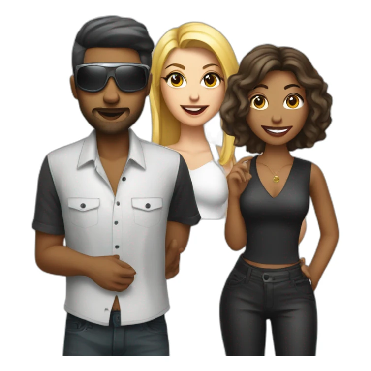 a lady photographer with a dj and a vocalist sticker